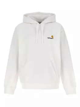 Толстовка Carhartt WIP с вышитым логотипом и карманом-кенгуру, белый