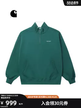 Толстовка Carhartt WIP с вышитым логотипом, зеленый