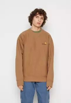Толстовка Carhartt WIP, светло-коричневый