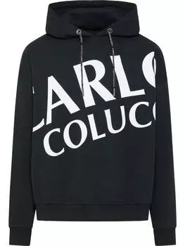 Толстовка Carlo Colucci Hoodie ohne Reiverschluss Davoodi, черный