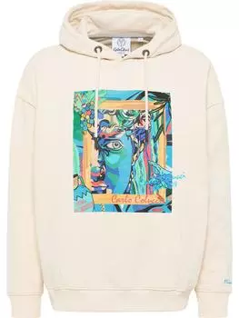 Толстовка Carlo Colucci Hoodie ohne Reiverschluss De Val, белый