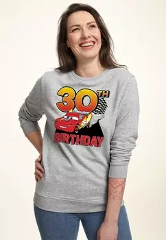 Толстовка CARS 2 LIGHTNING BIRTHDAY 30 Disney, цвет Mottled Light Grey