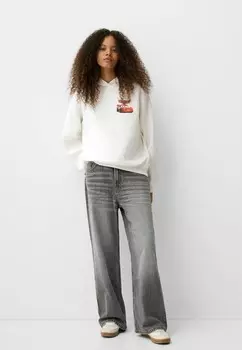 Толстовка CARS Bershka, белый