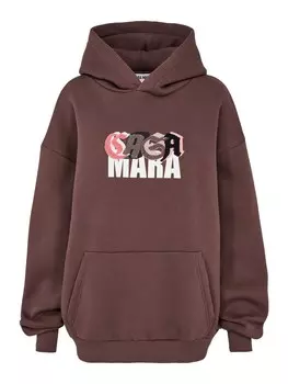Толстовка Casa Mara Patches, коричневый