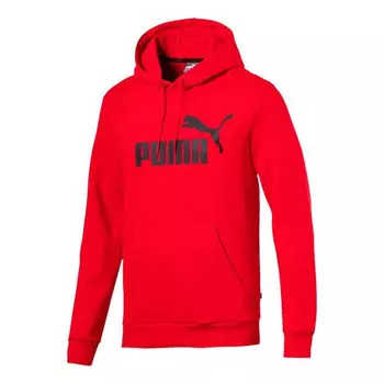 Толстовка casual drawstring hooded fleece lined stay warm printing red Puma, красный