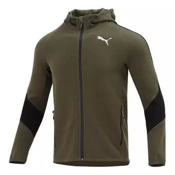 Толстовка casual logo printing green Puma, зеленый