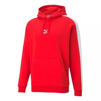 Толстовка casual sports colorblock red Puma, красный