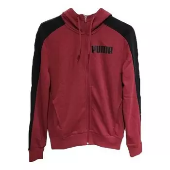 Толстовка casual sports hooded zipper jacket red Puma, красный