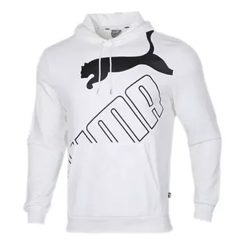 Толстовка casual sports knit hooded long sleeves white Puma, белый