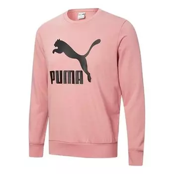 Толстовка casual sports round neck pullover pink Puma, розовый