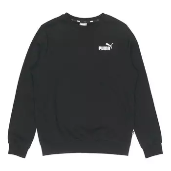 Толстовка casual sportsknitted crew neck pullover black Puma, черный
