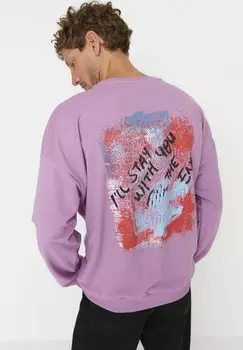 Толстовка CASUALCOMFORT Trendyol, фиолетовый