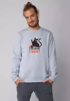 Толстовка CAT watapparel, светло-голубой