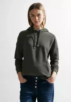 Толстовка Cecil с капюшоном на кулиске, хаки