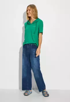 Толстовка Cecil с капюшоном на кулиске, зеленый