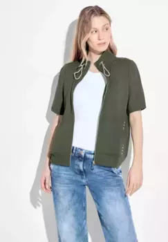 Толстовка Cecil с контрастными деталями, хаки