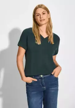 Толстовка Cecil с V-образным вырезом, зеленый