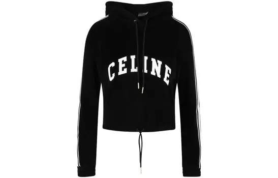 Толстовка Celine женская, черный / белый