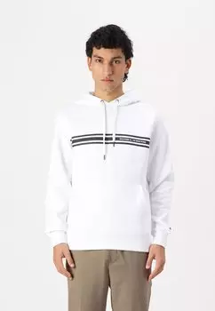 Толстовка CENTRAL CHEST STRIPE HOODY UNISEX Tommy Hilfiger, белый