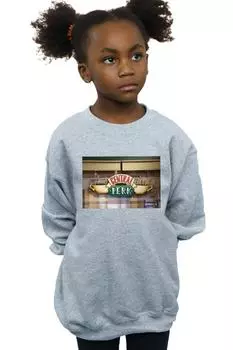 Толстовка Central Perk с фотографией Friends, серый