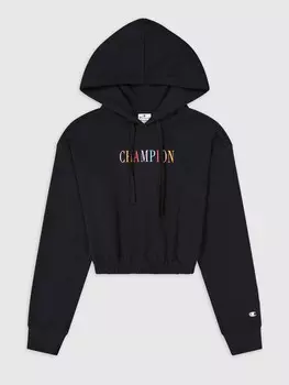 Толстовка Champion Hooded Crop Top, черный