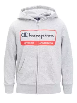 Толстовка Champion Hooded Full Zip Sweatshirt, серый