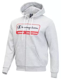 Толстовка Champion Hooded Full Zip Sweatshirt, серый