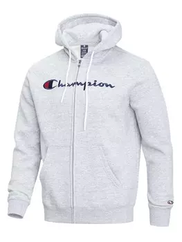 Толстовка Champion Hooded Full Zip Sweatshirt, серый