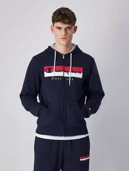 Толстовка Champion Hooded Full Zip Sweatshirt, синий
