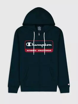 Толстовка Champion Hooded Full Zip Sweatshirt, синий