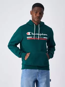 Толстовка Champion Hooded Sweatshirt, зеленый