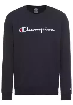 Толстовка Champion "Icons Crewneck Sweatshirt Large Log", цвет морской волны