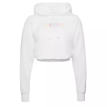 Толстовка Champion Kapuzenpullover Hooded Crop Top, белый