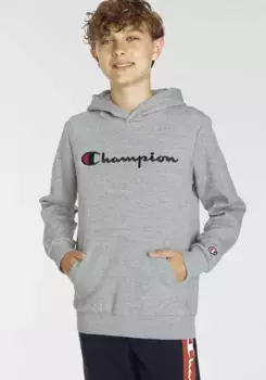 Толстовка Champion "Классическая толстовка с капюшоном с большим логотипом - для детей", серый