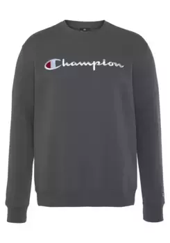 Толстовка Champion "Классическая толстовка с круглым вырезом, большая l", серый