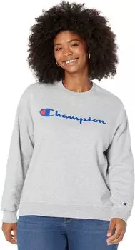 Толстовка Champion Plus Powerblend Crew, цвет Oxford Gray 2