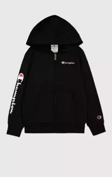Толстовка Champion с капюшоном "Hooded Full Zip Sweatshirt", цвет Nbk
