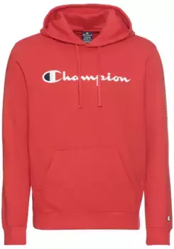 Толстовка Champion с капюшоном "Icons Hooded Sweatshirt Large Logo", красный