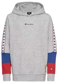 Толстовка Champion с капюшоном "Retro Sport Tape Hooded Sweatshirt", серый