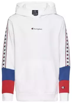 Толстовка Champion с капюшоном "Retro Sport Tape Hooded Sweatshirt", белый