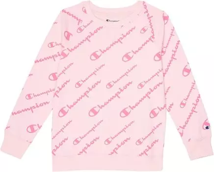 Толстовка Champion Script Aop Crew, цвет Pink Candy