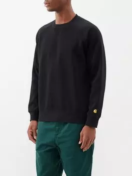 Толстовка chase из смесового хлопка Carhartt WIP, черный