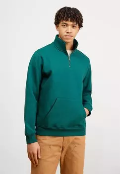 Толстовка Chase Neck Zip Carhartt WIP, цвет chervil/gold