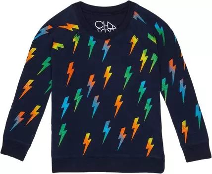 Толстовка Chaser Bolt Pullover Cozy Knit Crew Neck, цвет Avalon