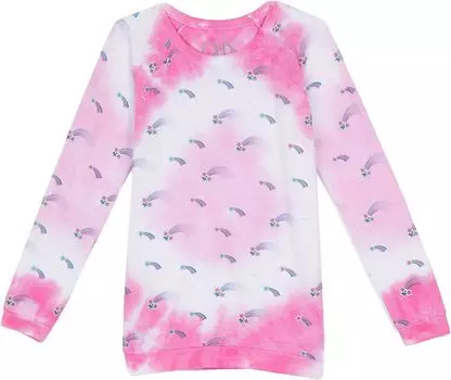 Толстовка Chaser Recycled Bliss Knit Raglan Pullover, цвет Surfside Tie-Dye