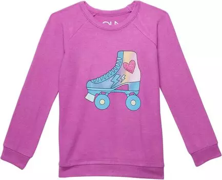 Толстовка Chaser Roller Dreams Recycled Bliss Knit Pullover, цвет Grape Jam