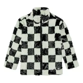 Толстовка checkerboard 21 boyfriend crew sweatshirt 'black white' Vans, черный