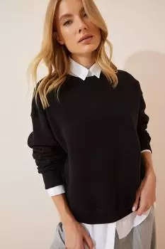 Толстовка - Черный - Классический крой Happiness stanbul, черный