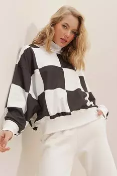 Толстовка - Черный - Классический крой Trend Alaat Stili, черный