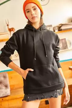 Толстовка - Черный - Oversize Olalook, черный